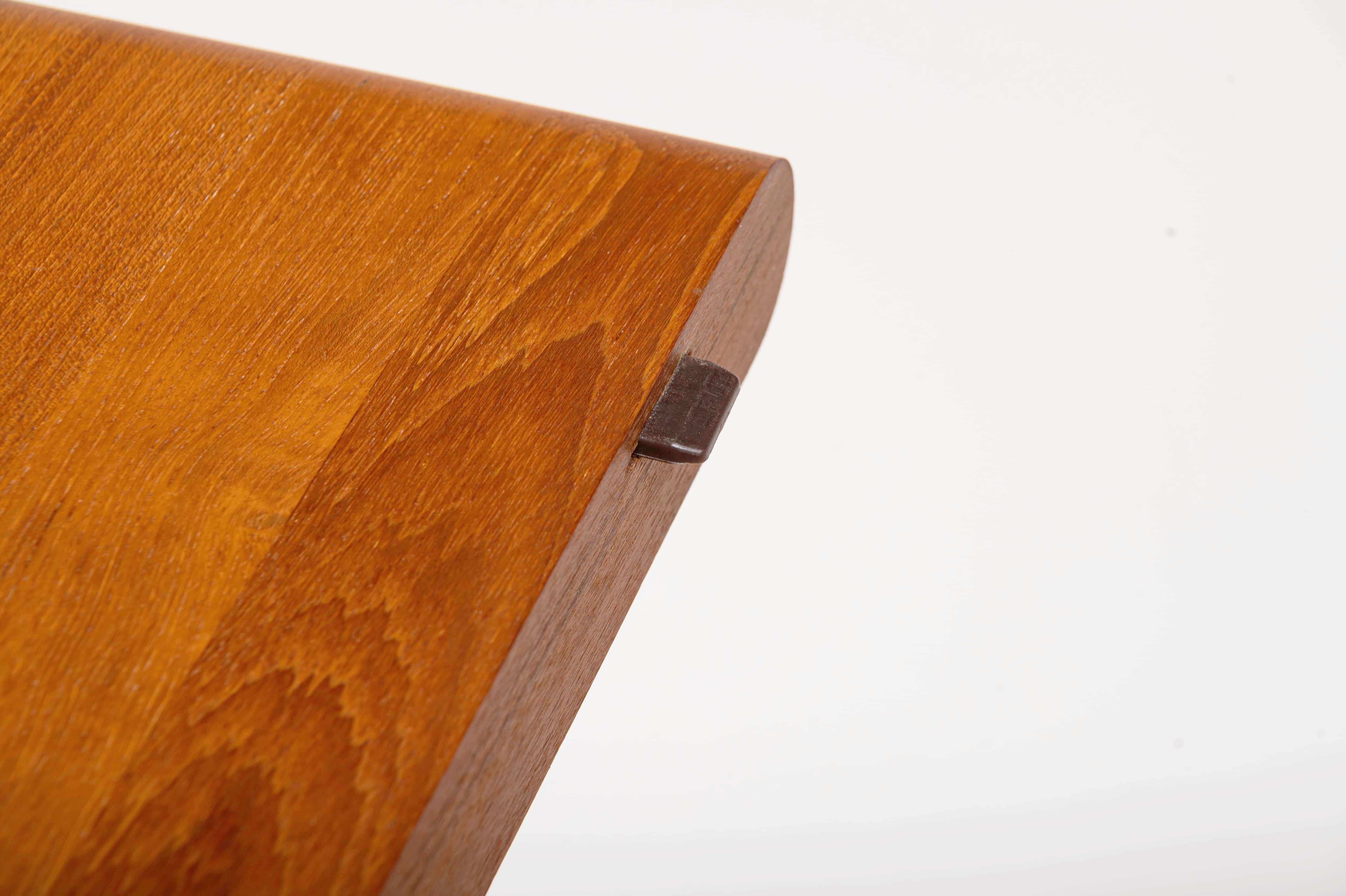 Extendable solid teak dining table by Glostrup Mobelfabrik 5