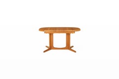Extendable solid teak dining table by Glostrup Mobelfabrik