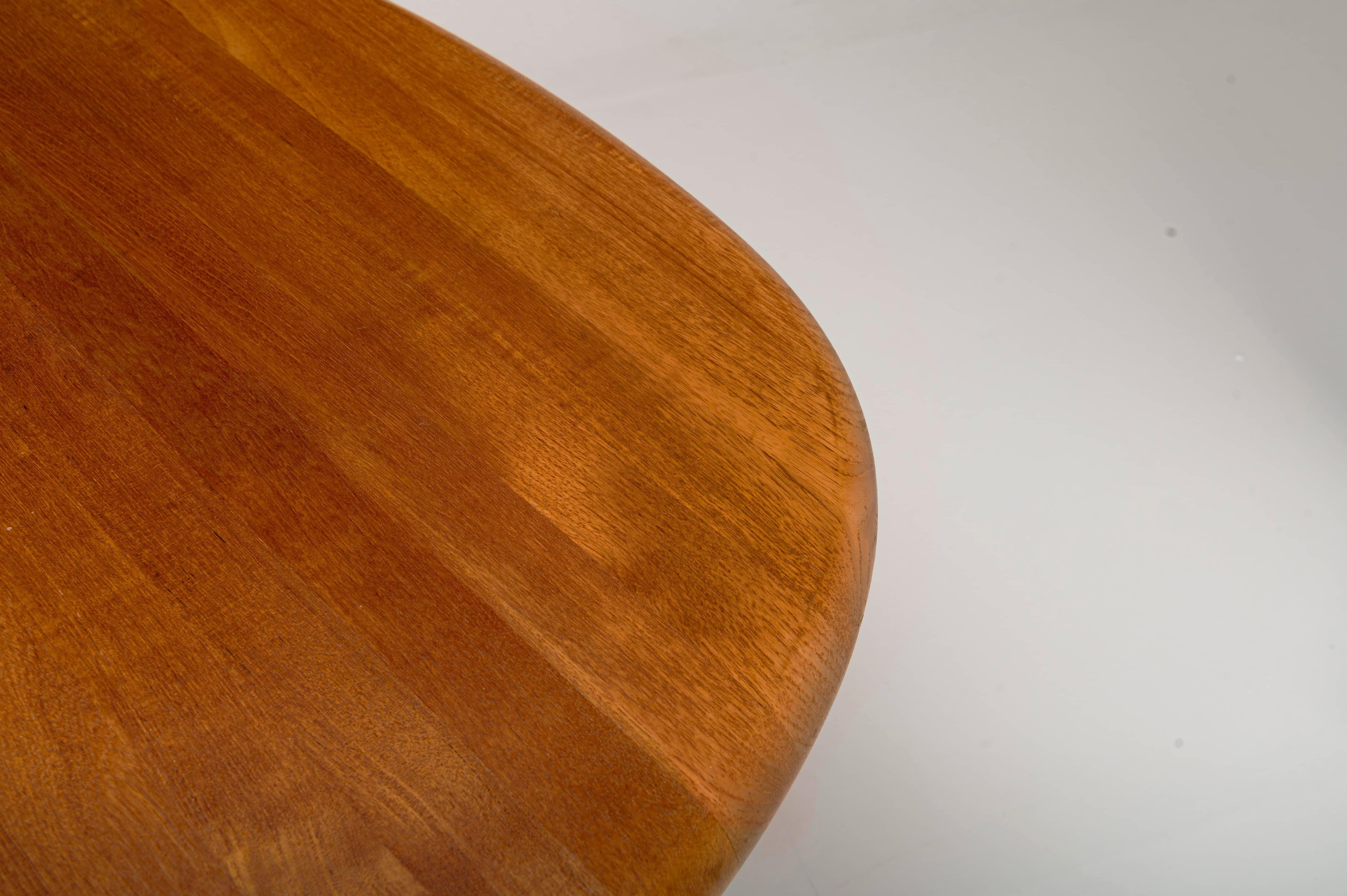 Extendable solid teak dining table by Glostrup Mobelfabrik 2