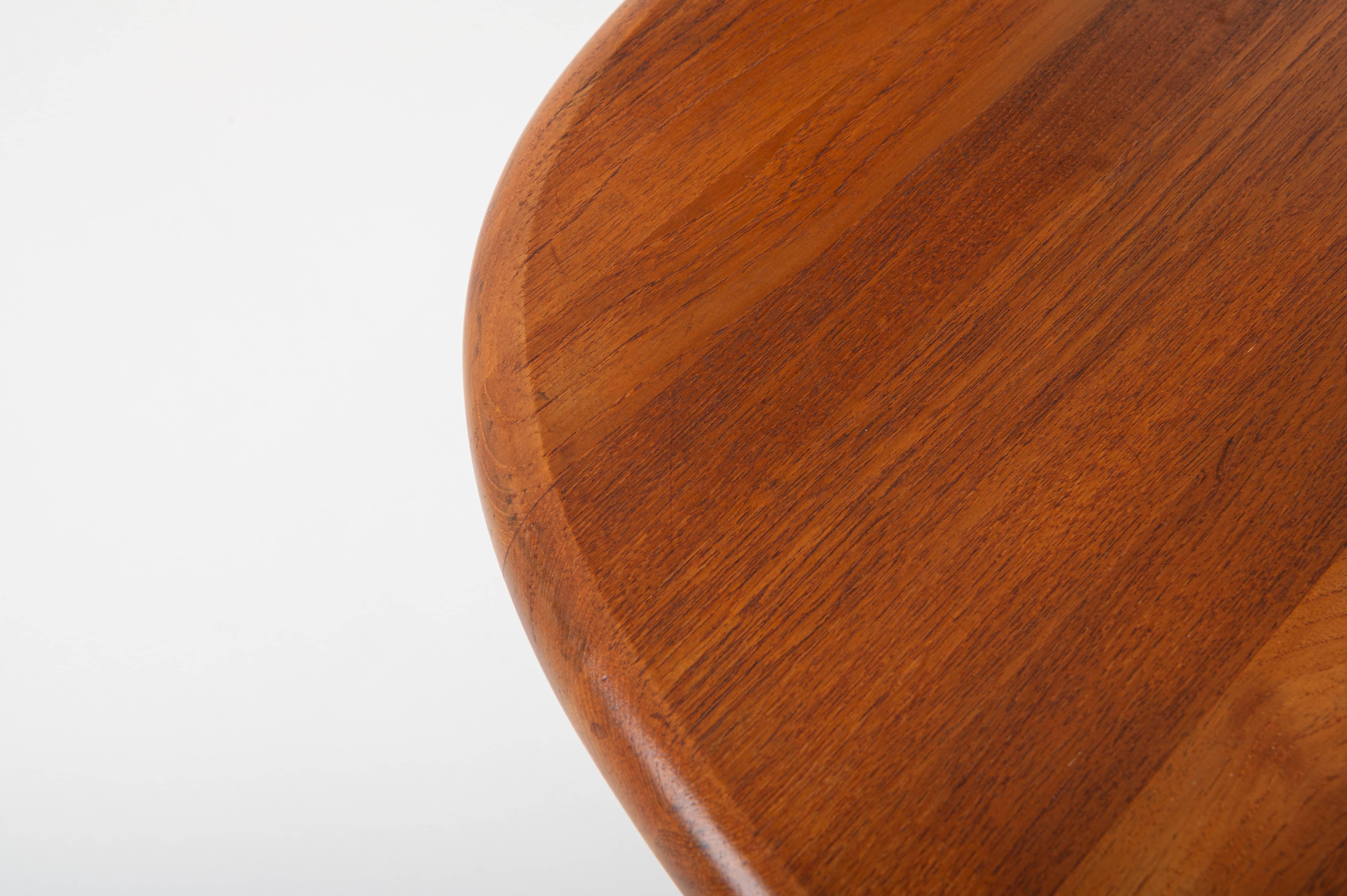 Extendable Solid Teak Dining Table from Glostrup Møbelfabrik, 1960s For Sale 1