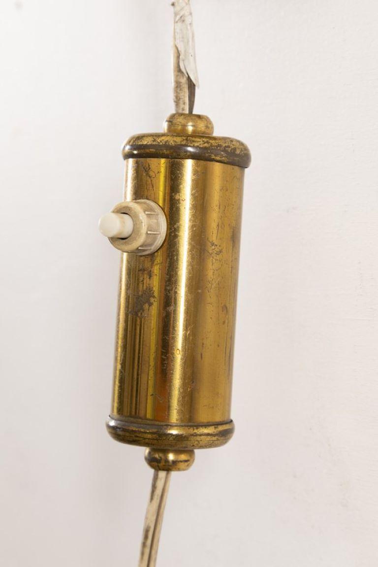 Extendable Stilnovo wall lamp midcentury brass  1