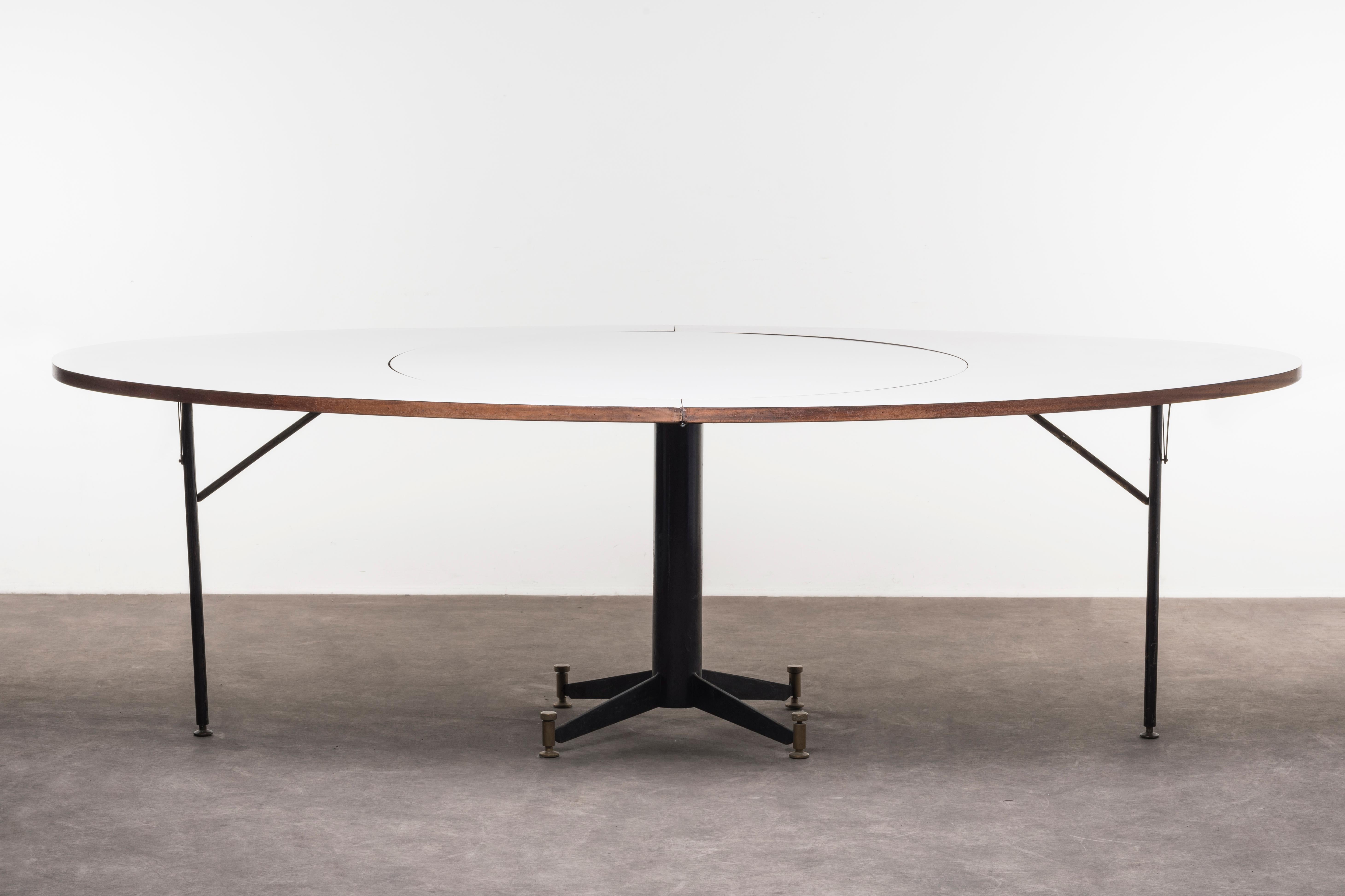 Mid-Century Modern Extendable Table by Gastone Rinaldi, Italy, 1956