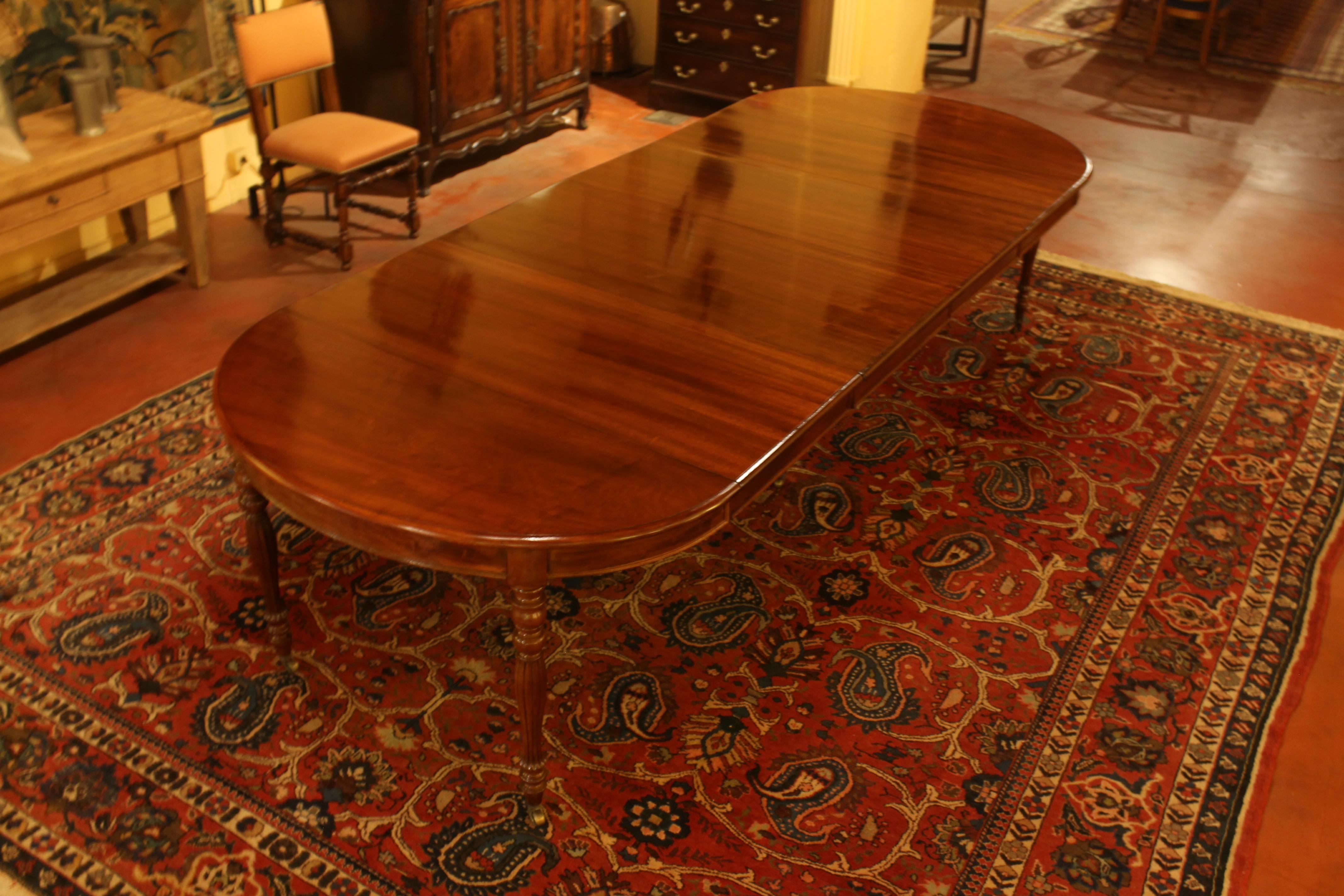 Extendable Table in Mahogany - 19th Century-France 5
