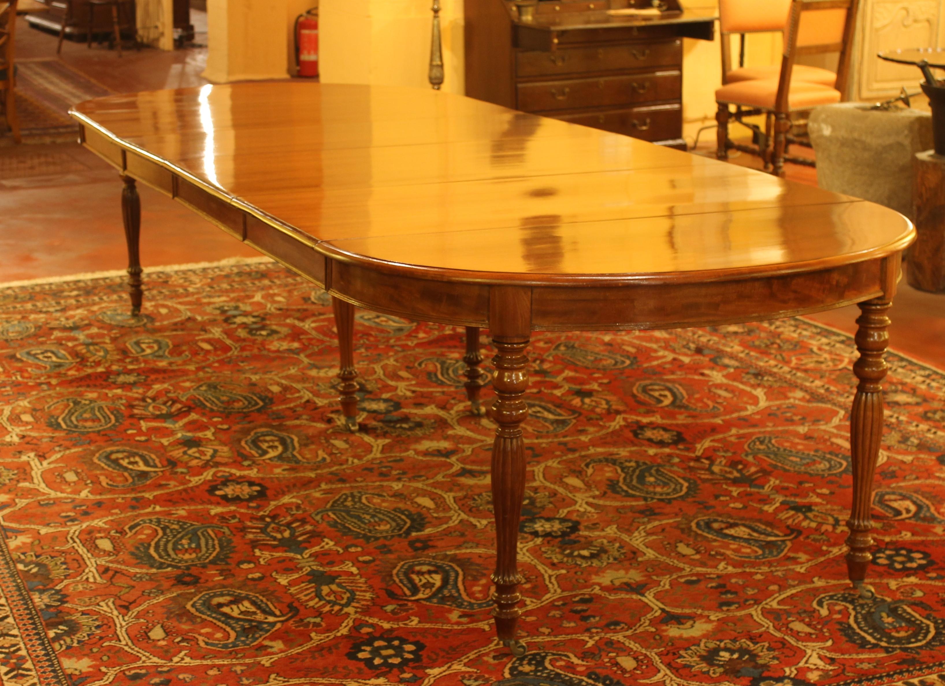 Extendable Table in Mahogany - 19th Century-France 4
