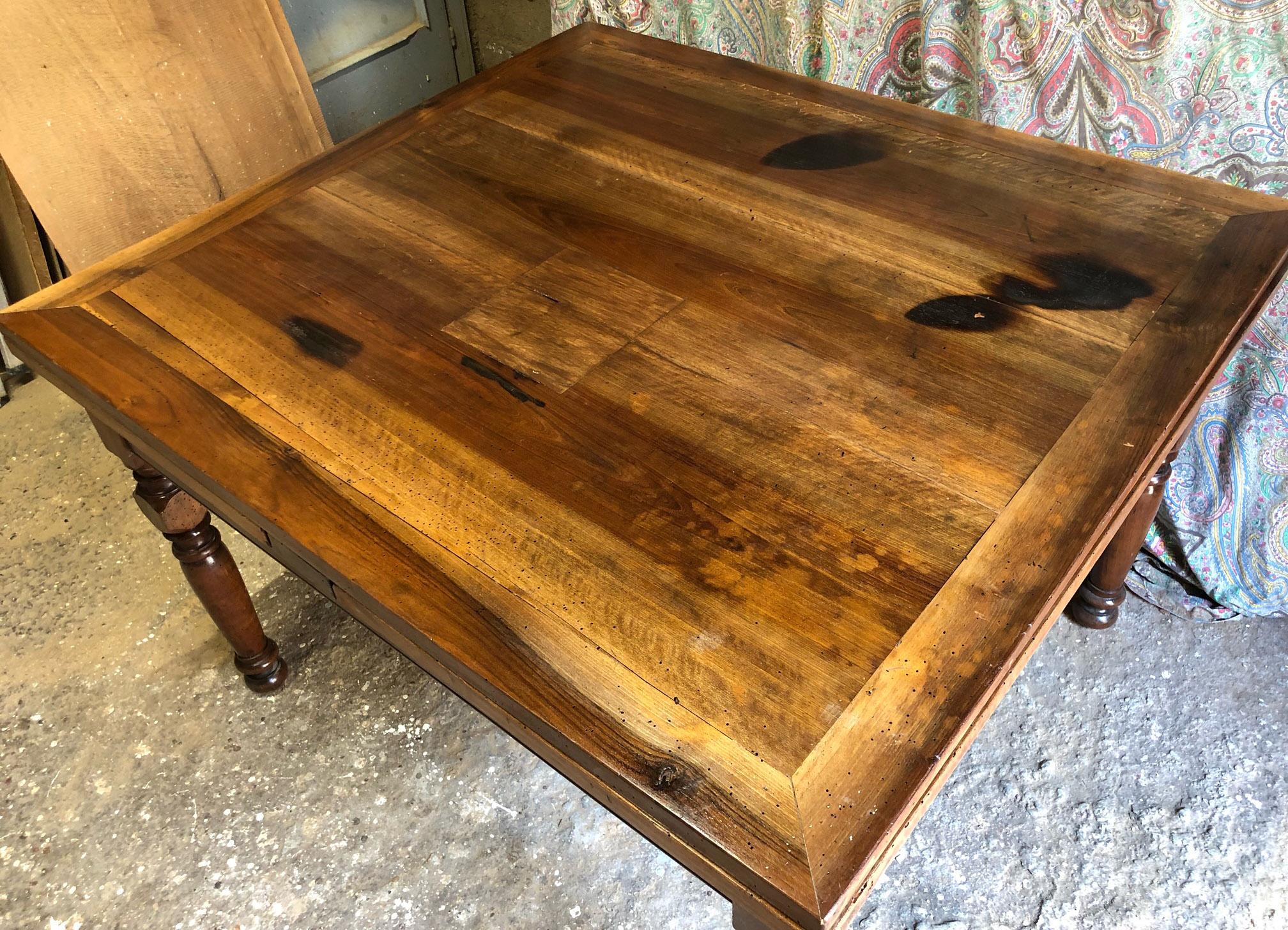 walnut farmhouse table