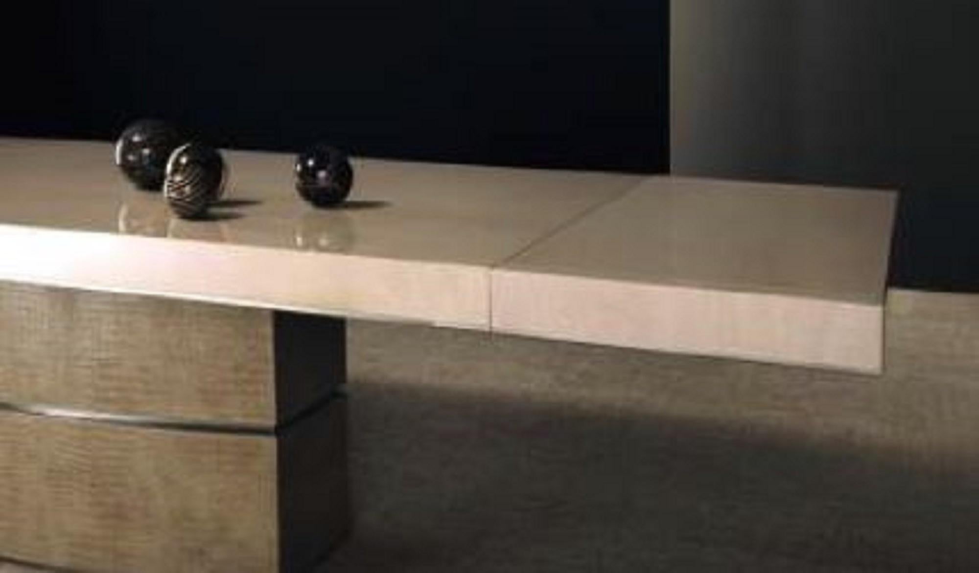 Leather Extendable Table Mplace For Sale