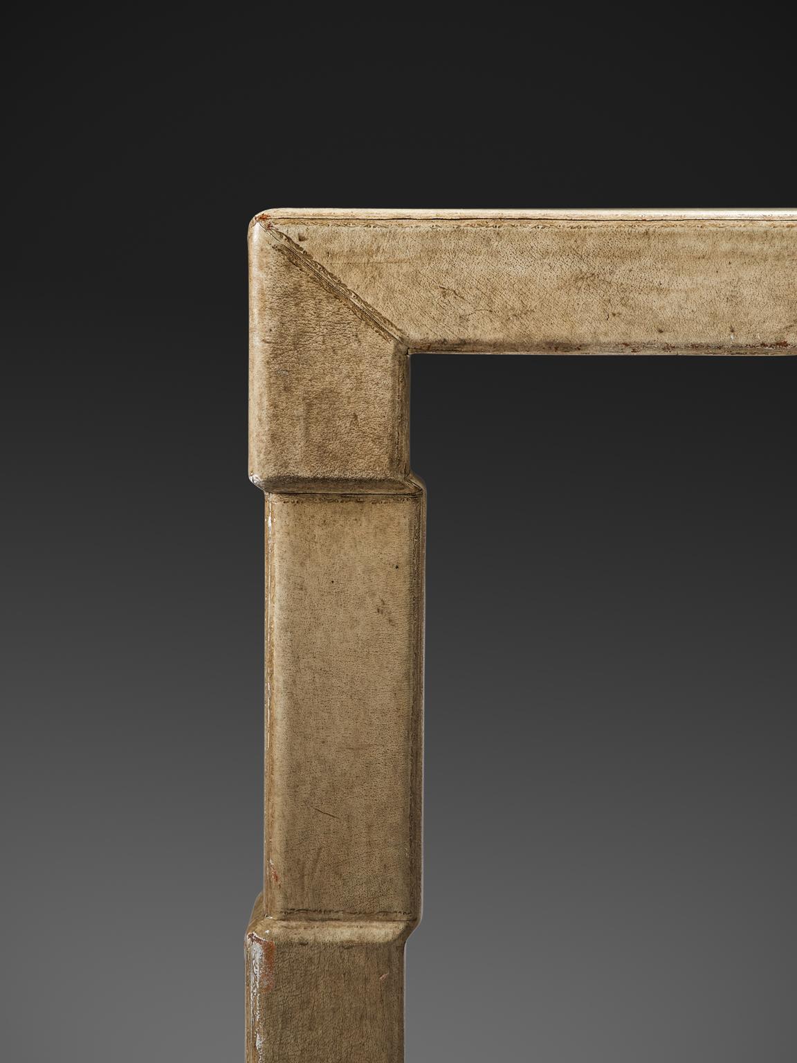 Mid-20th Century Extendable Table of Goatskin for Italy, 1930s