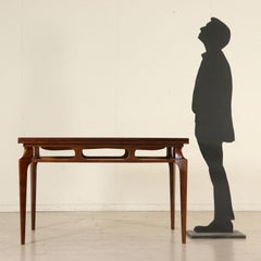 Extendable Table Stained Beech Formica Vintage, Italy, 1950s