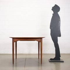 Extendable Table Teak Veneer Solid Wood, Italy, 1960s