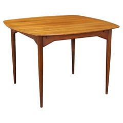 Extendable Table Teak Veneer Solid Wood, Italy, 1960s