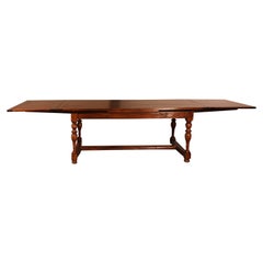 Extendable Table With Turned Legs 19th Century, Netherlands