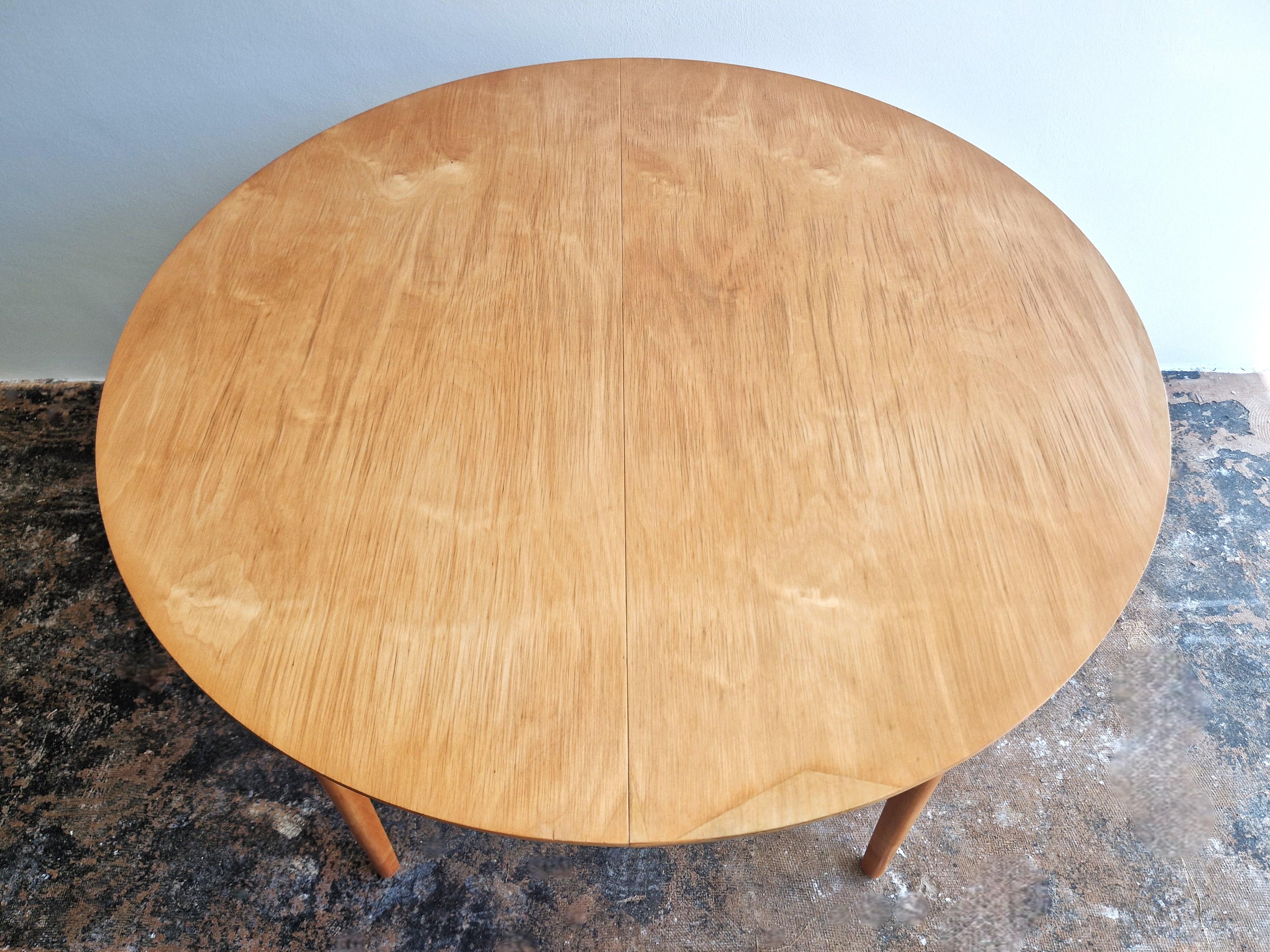 Bouleau Table à manger extensible TB05 de Cees Braakman pour Pastoe, Pays-Bas, années 1950 en vente