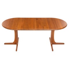 Extendable Teak Dining Table by Dyrlund, Denmark, 1960s
