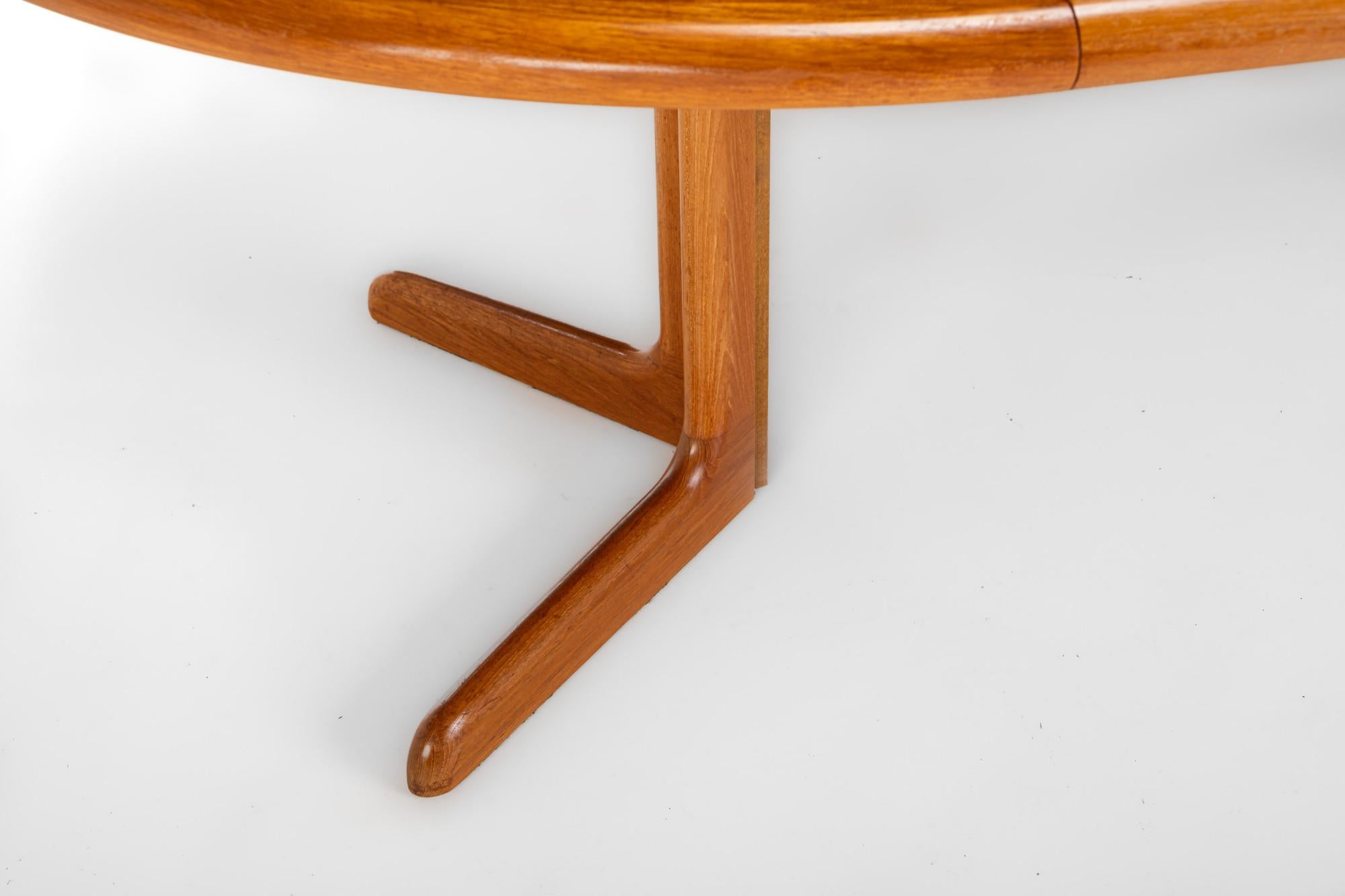 Table de salle à manger extensible en teck par Gudme Møbelfabrik, Danemark années 1960 Bon état à Ranst, VAN