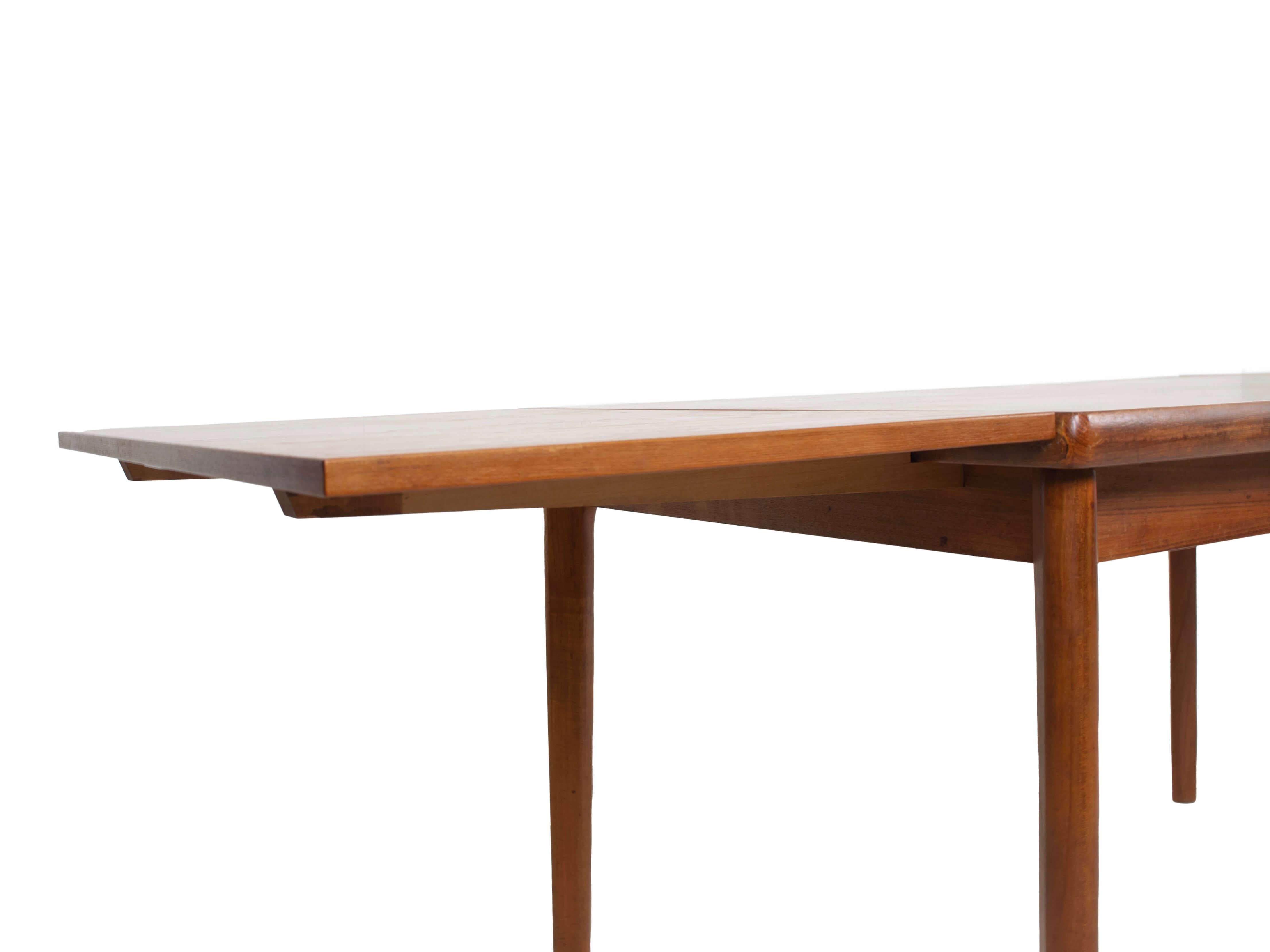 Extendable Teak Dining Table by Henning Kjaernulf, Denmark, 1960s For Sale 2