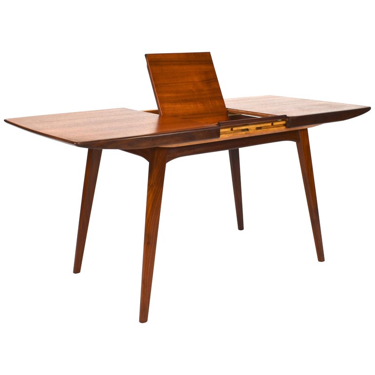Extendable Teak Dining Table By Louis Van Teeffelen Circa 1960 At Extendable Teak Dining Table By Louis Van Teeffelen Circa 1960 For