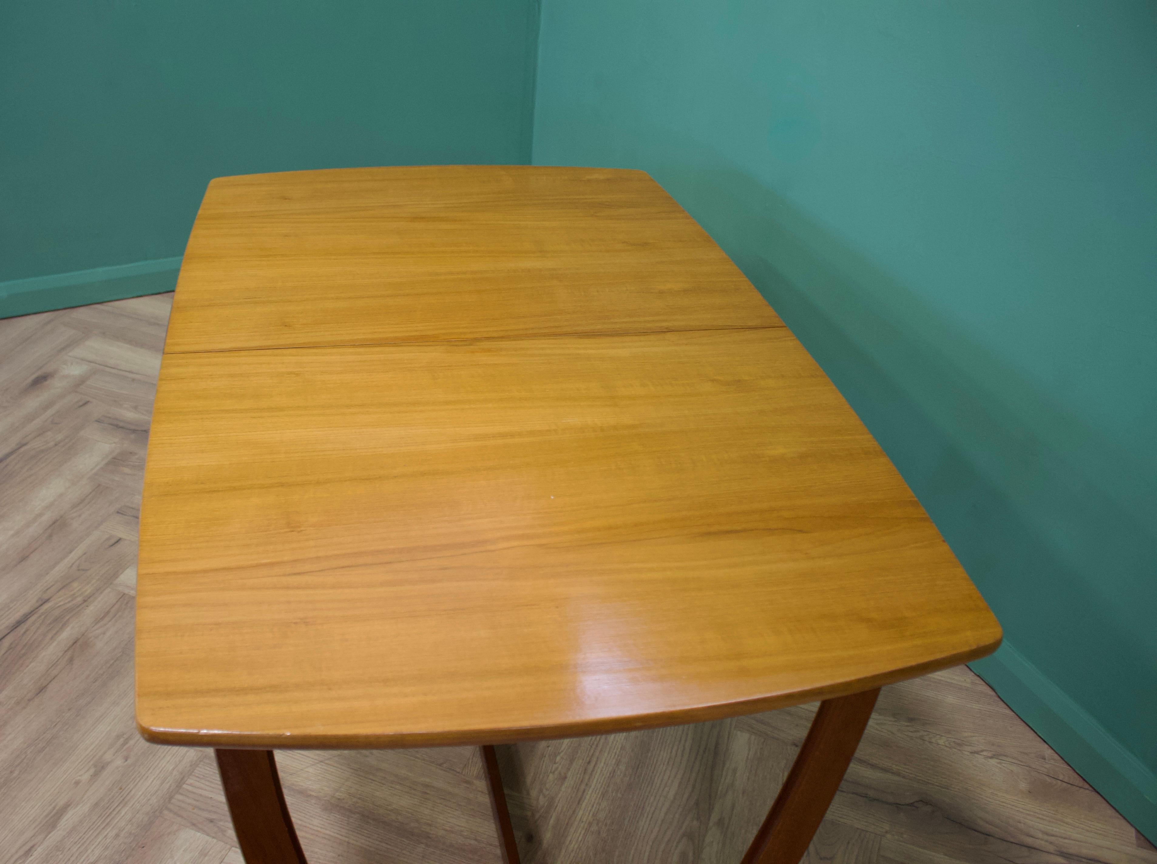 Veneer Extendable Teak Dining Table & Chairs from Portwood, 1960s, Set of 7
