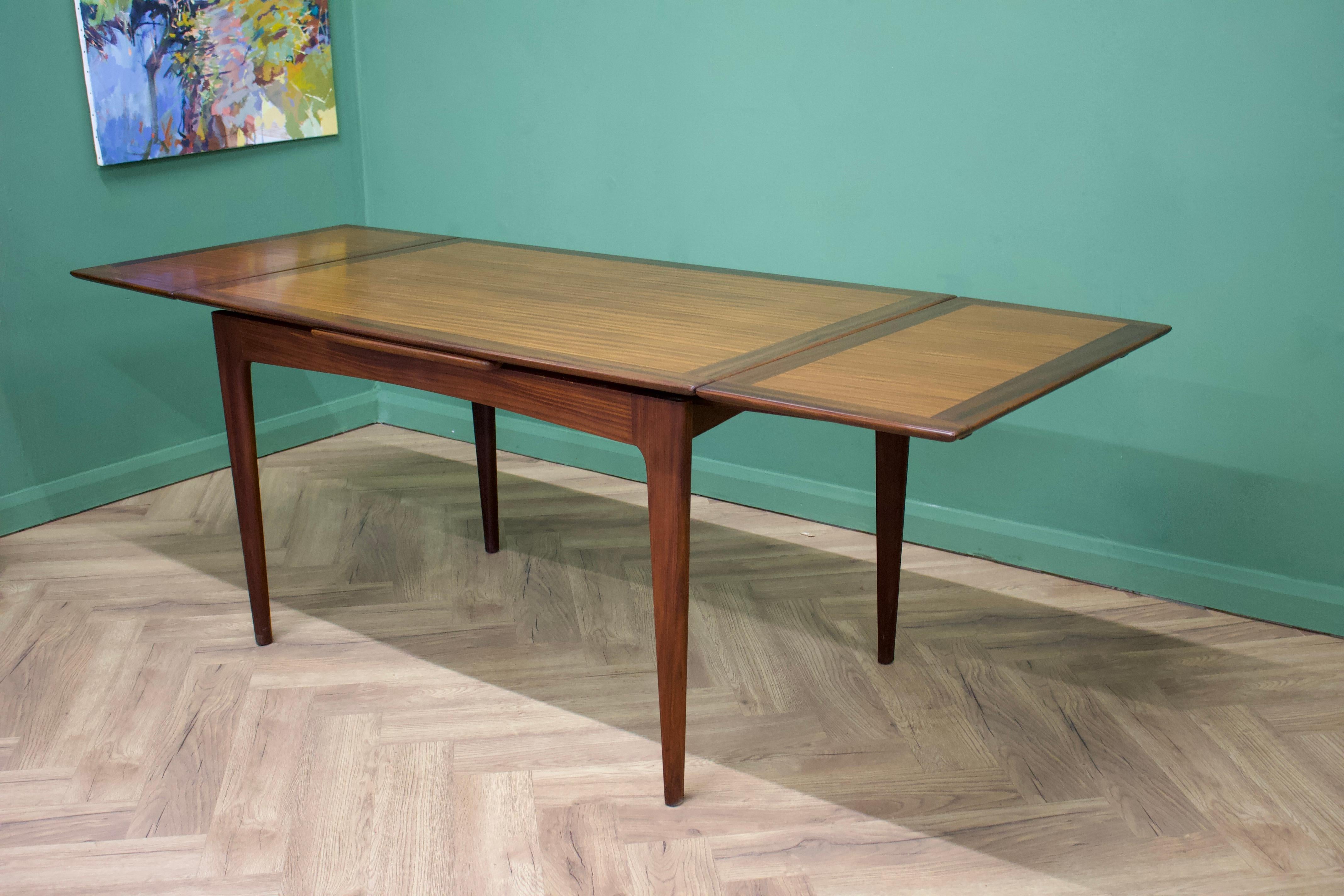 Veneer Extendable Teak Dining Table & Chairs from Younger, 1960s, Set of 5