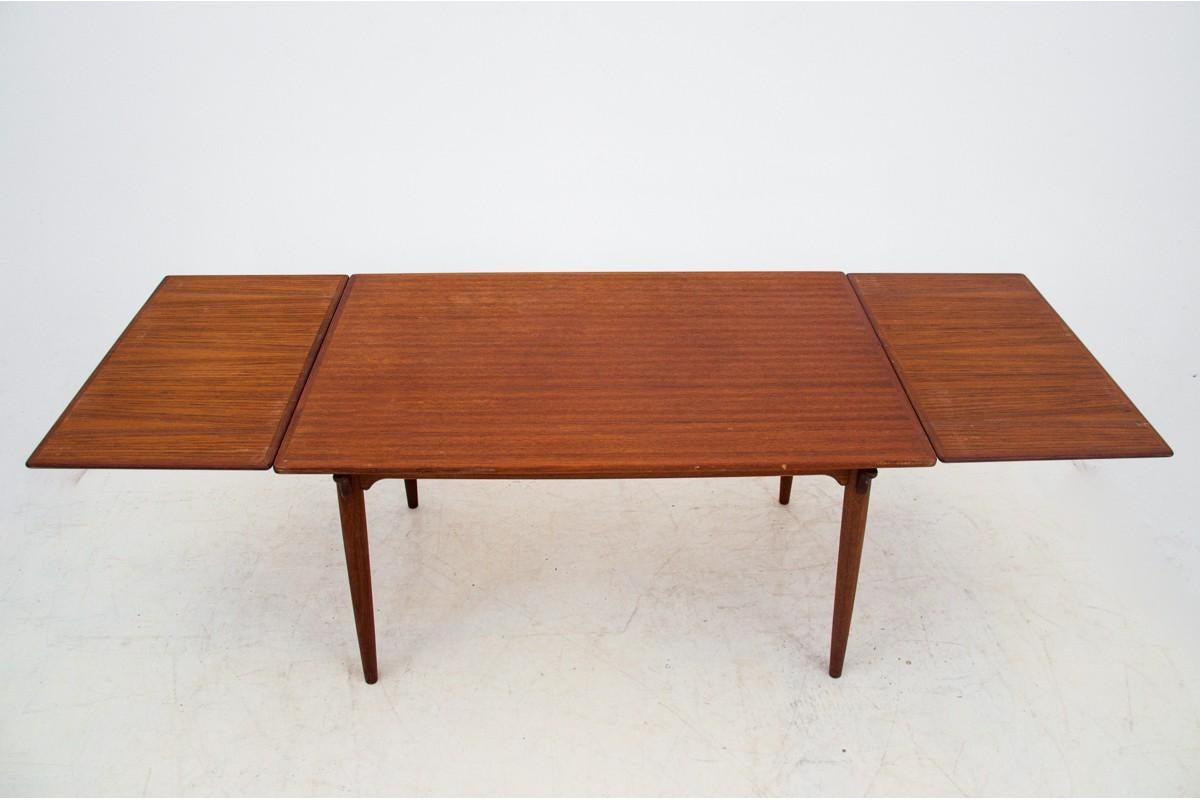 Scandinavian Modern Extendable Teak Dining Table, Danish Design, 1960s