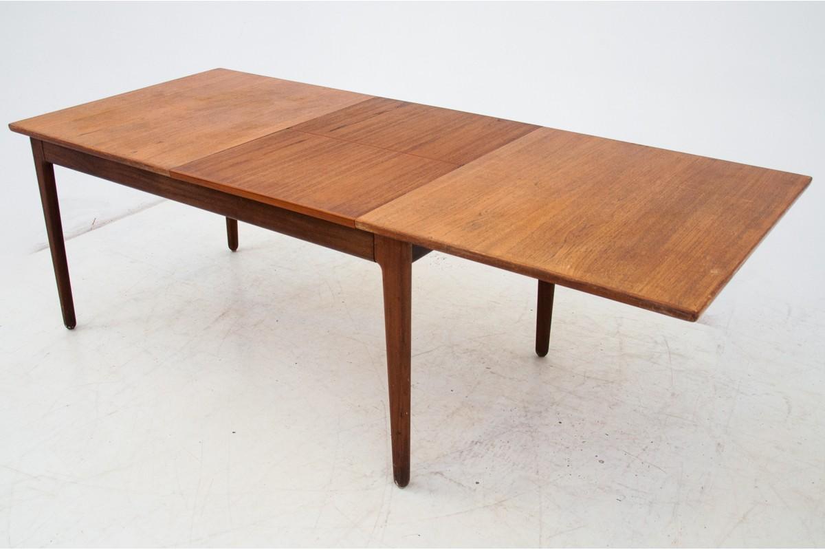 Mid-20th Century Extendable Teak Dining Table, Danish Design, 1960s