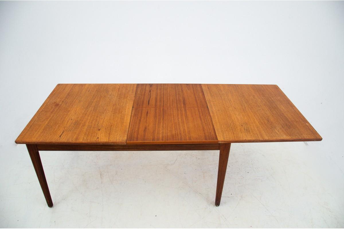 Extendable Teak Dining Table, Danish Design, 1960s 1