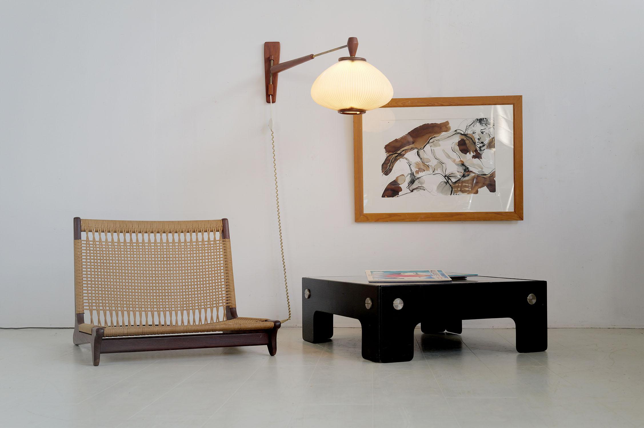 Extendable teak wall lamp, 1960 For Sale 3