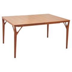 Table de salle à manger extensible en teck "Tree Leg", designée par Willy Sigh pour H. Sigh & Søn.