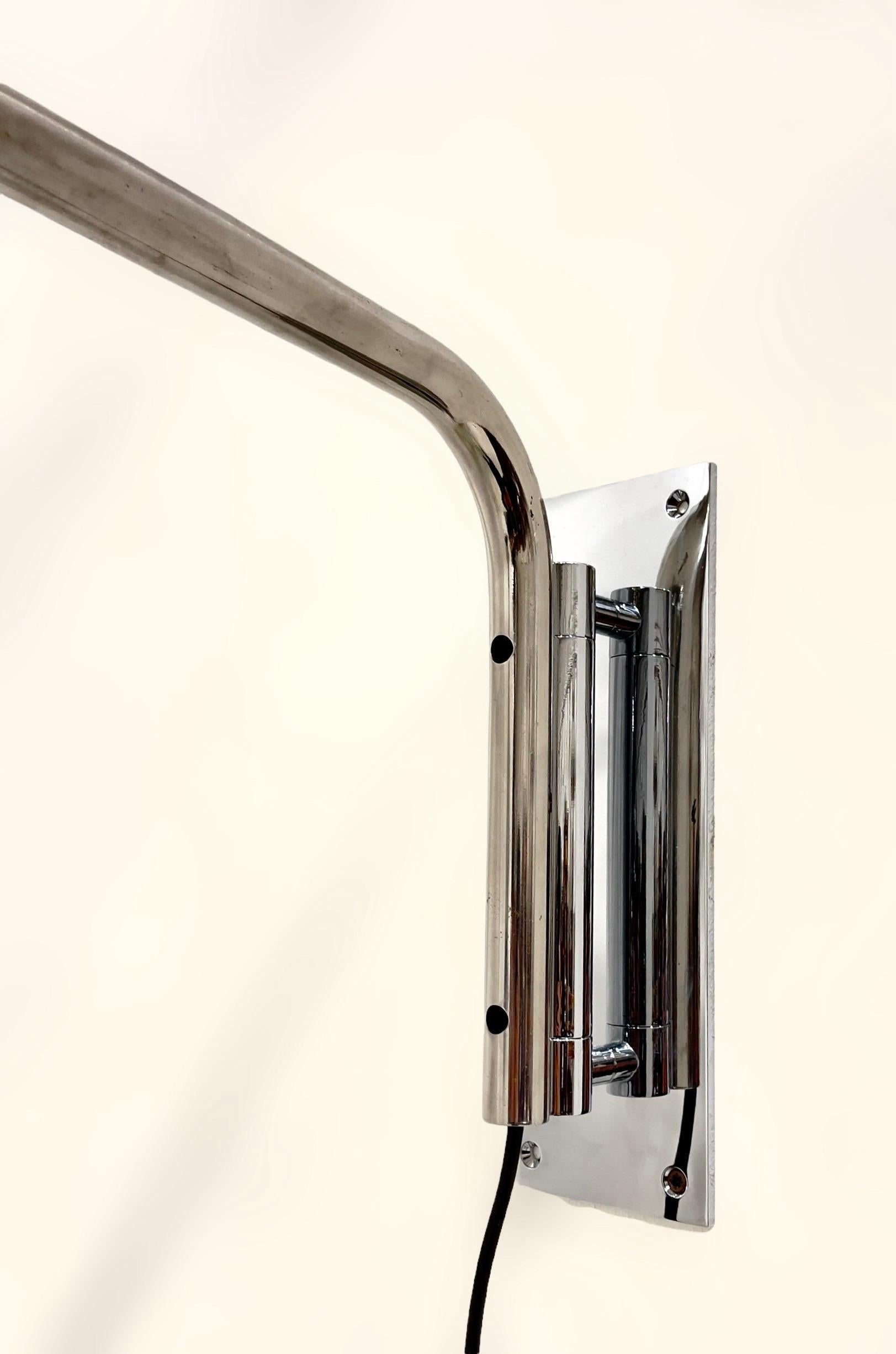 Painted Extendable Wall Lamp By Franco Mirenzi for Valenti 1970'S