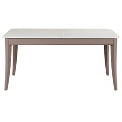 Extendable oak grey lacquered table, TRADITION French countryside style