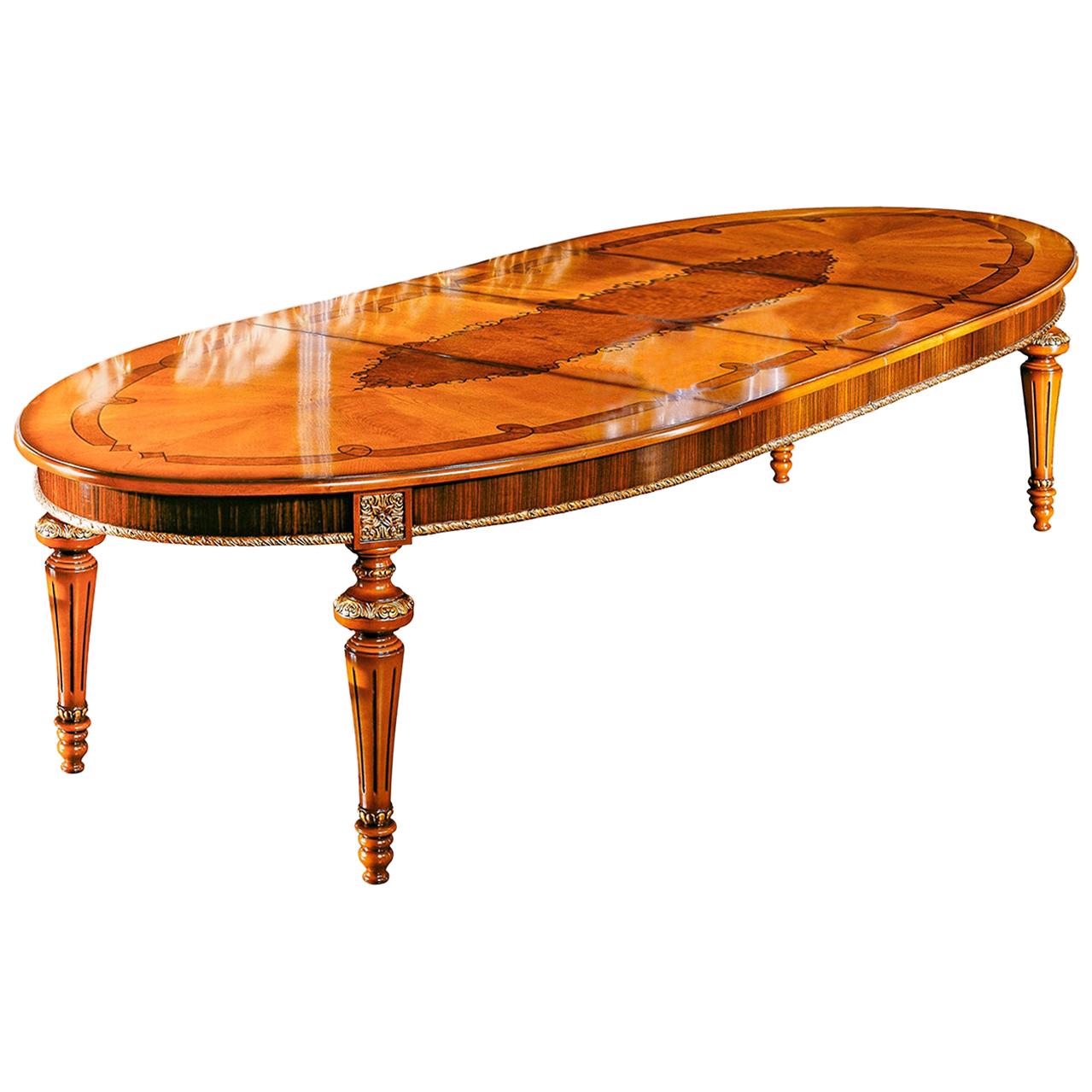 Extendible Oval Table