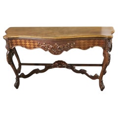 Table console antique à rallonge