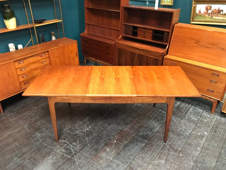 Extending British Midcentury Teak Dining Table by Younger of Glasgow