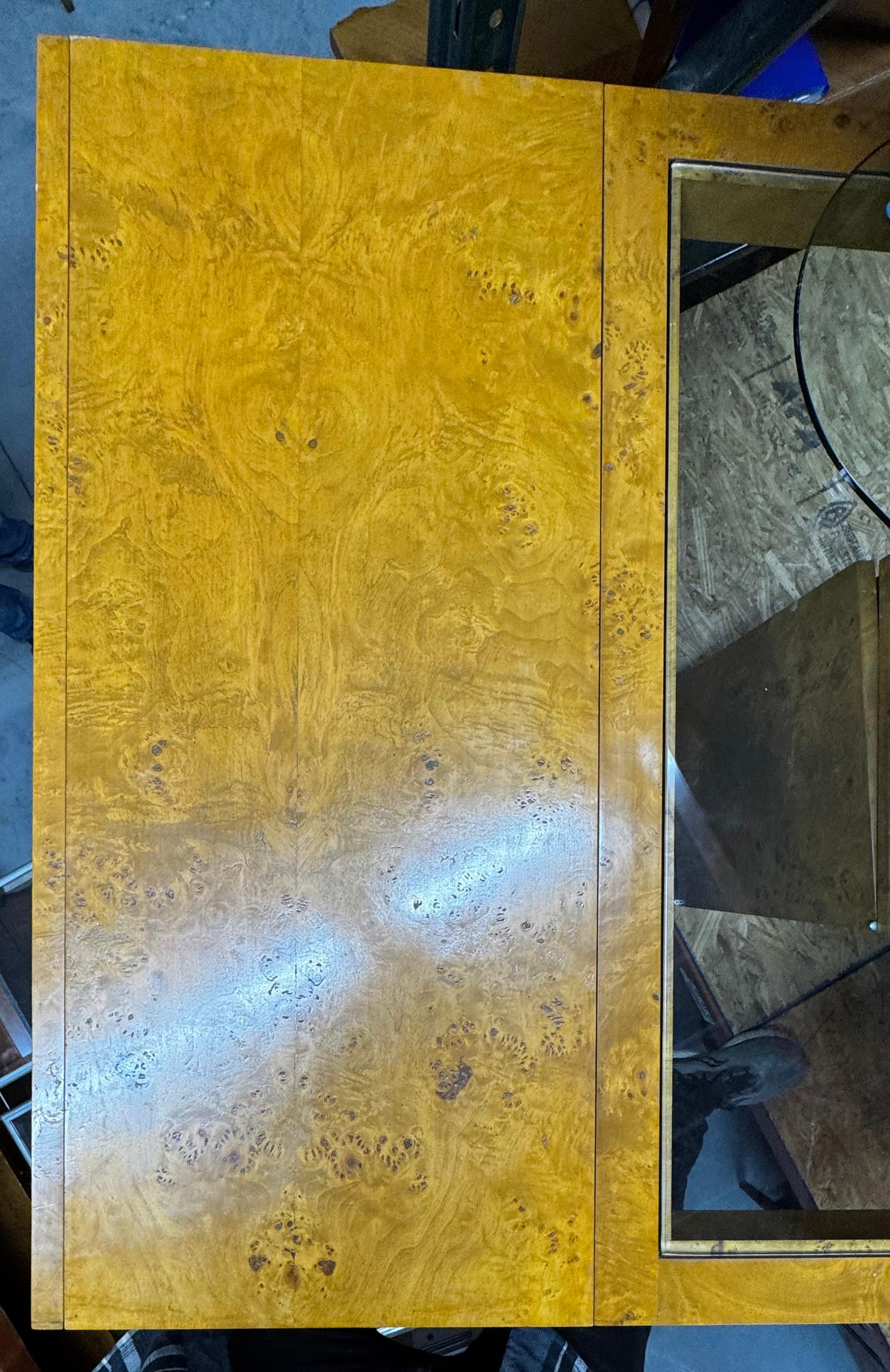 Extending Burl Dining Table For Sale 7