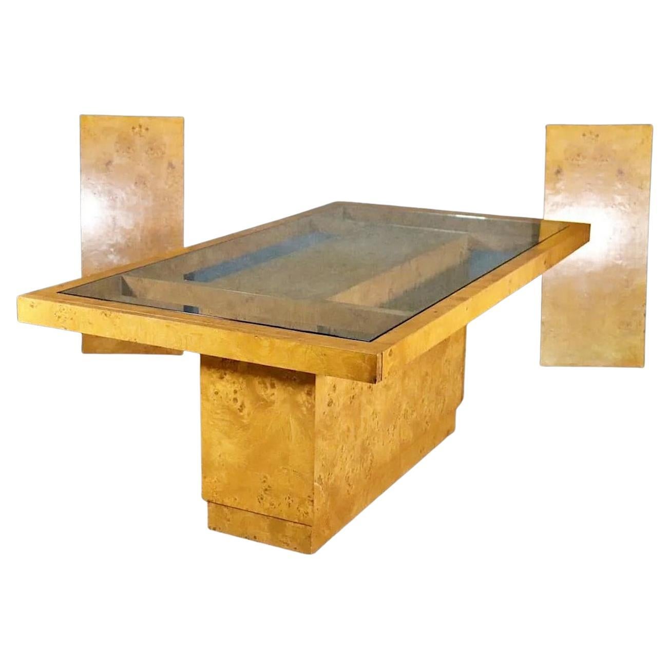 Extending Burl Dining Table For Sale