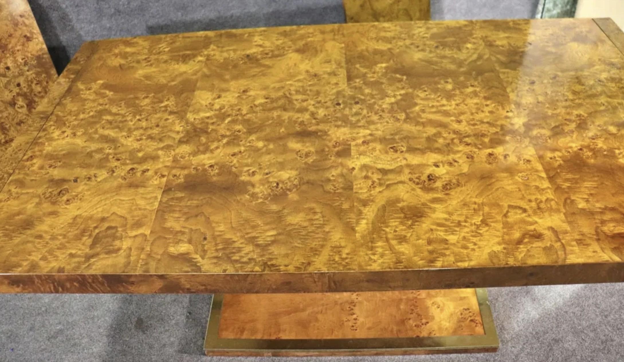Extending Burl Table by Founders For Sale 7