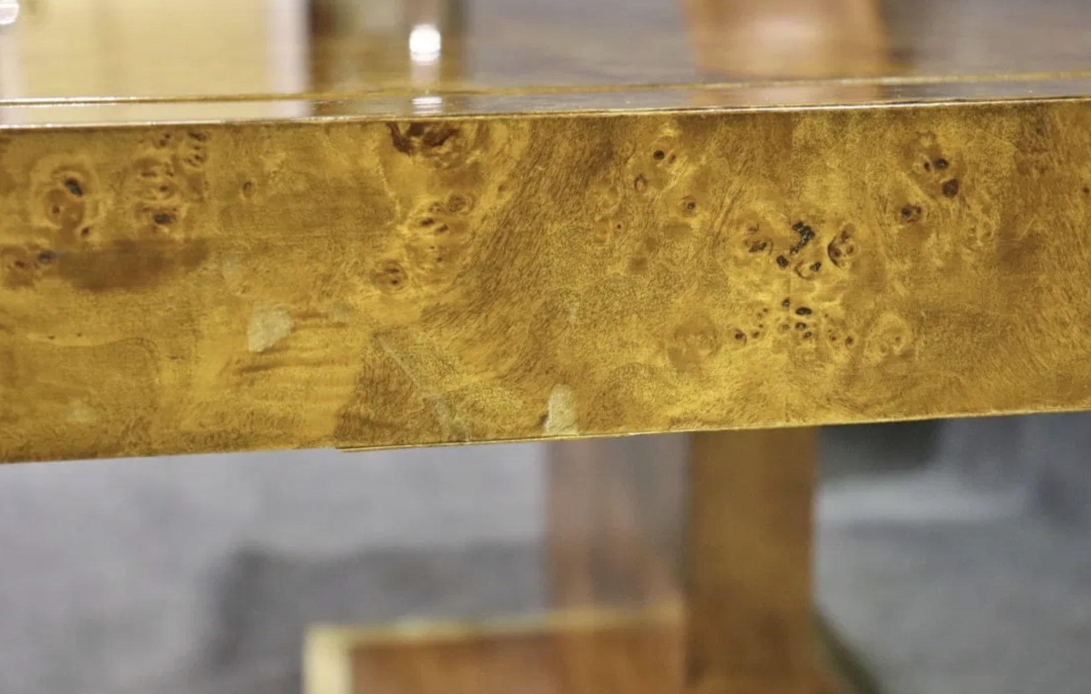 Mid-Century Modern Extending Burl Table by Founders For Sale