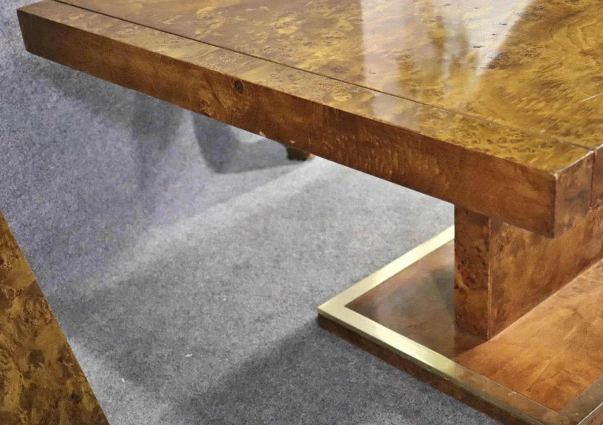 Extending Burl Table by Founders For Sale 3