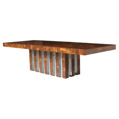 Extending Burlwood Table by Paul Evans for Directional