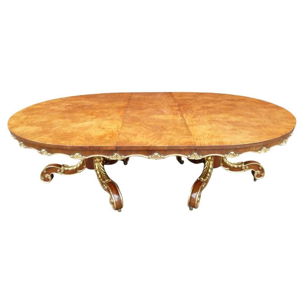 Tavolo da pranzo allungabile in Oak del 1845 circa