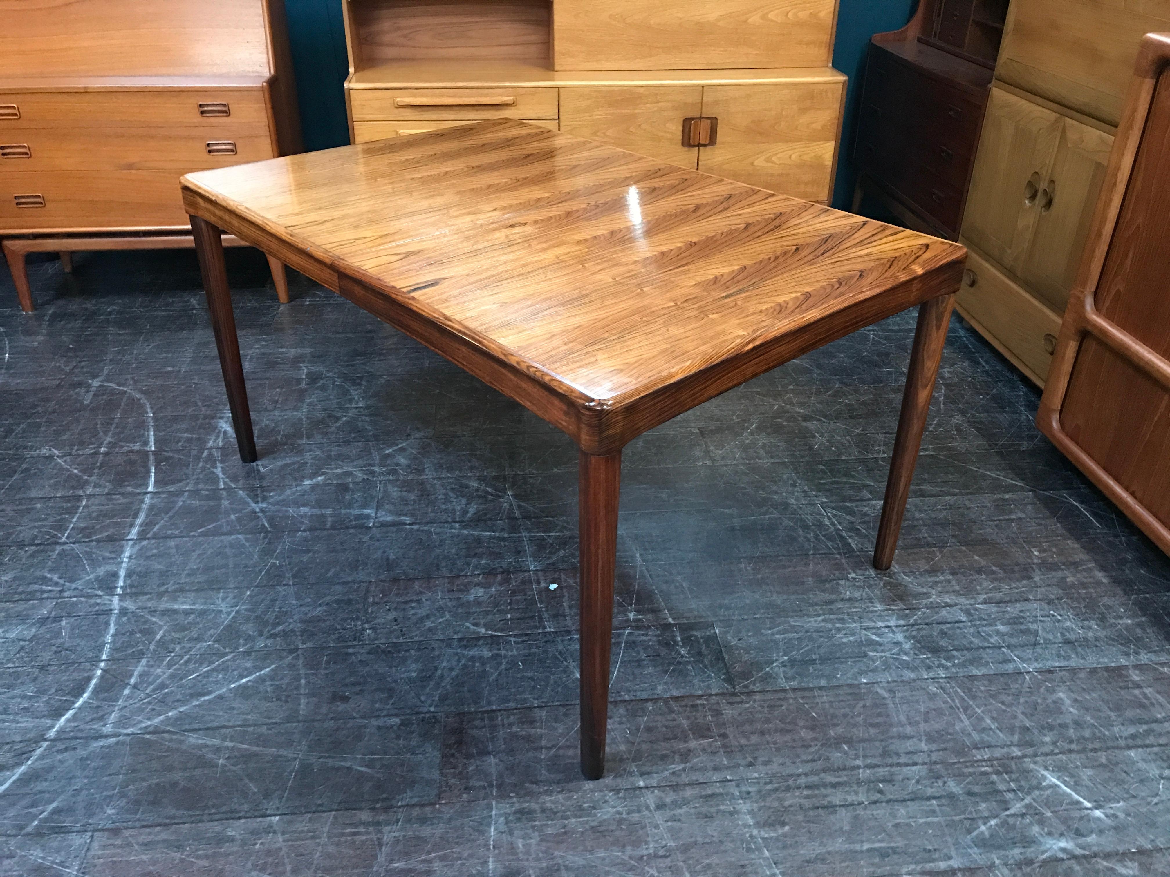 Extending Danish Dining Table in Rosewood by H W Klein for Bramin For Sale 1