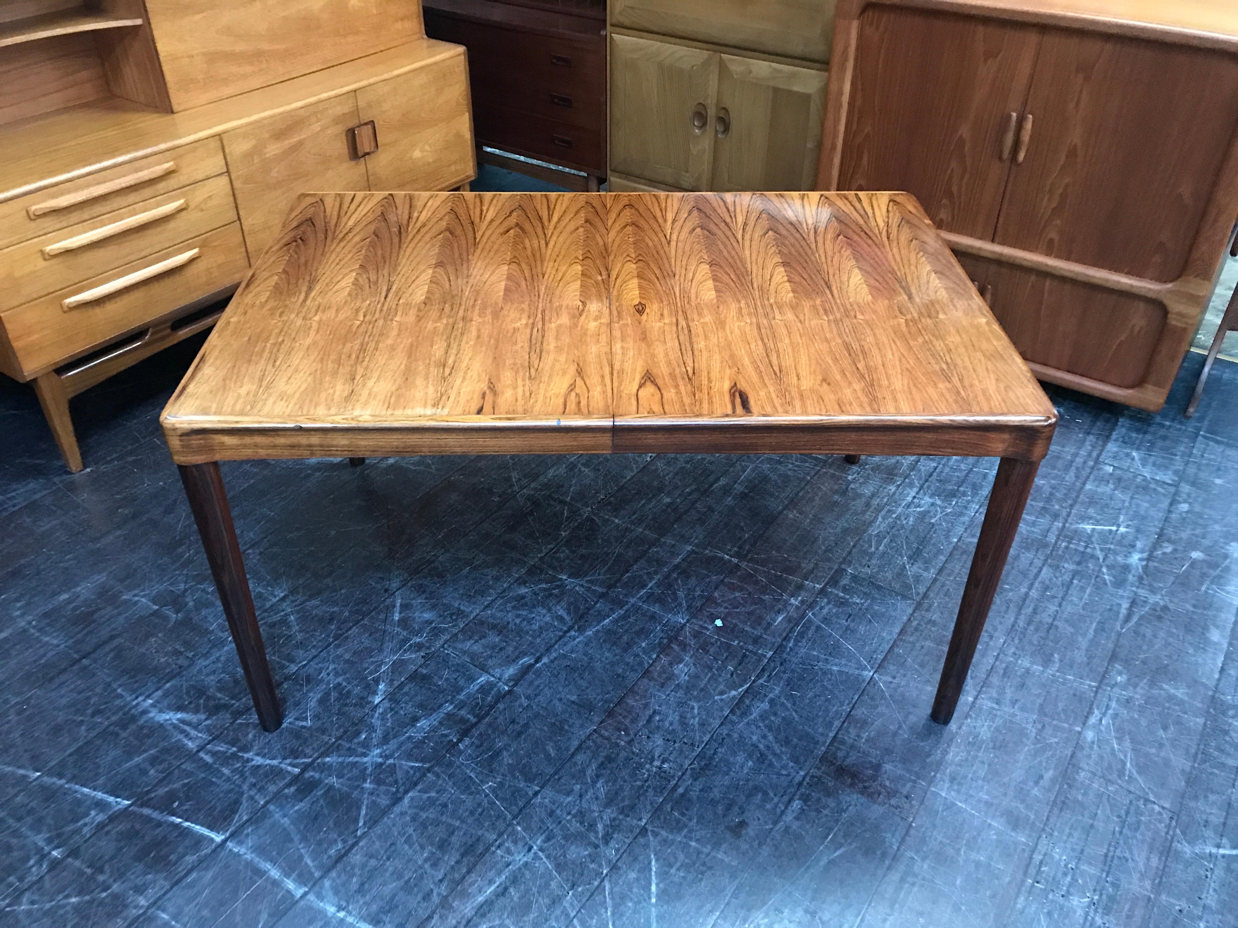 Extending Danish Dining Table in Rosewood by H W Klein for Bramin For Sale 2