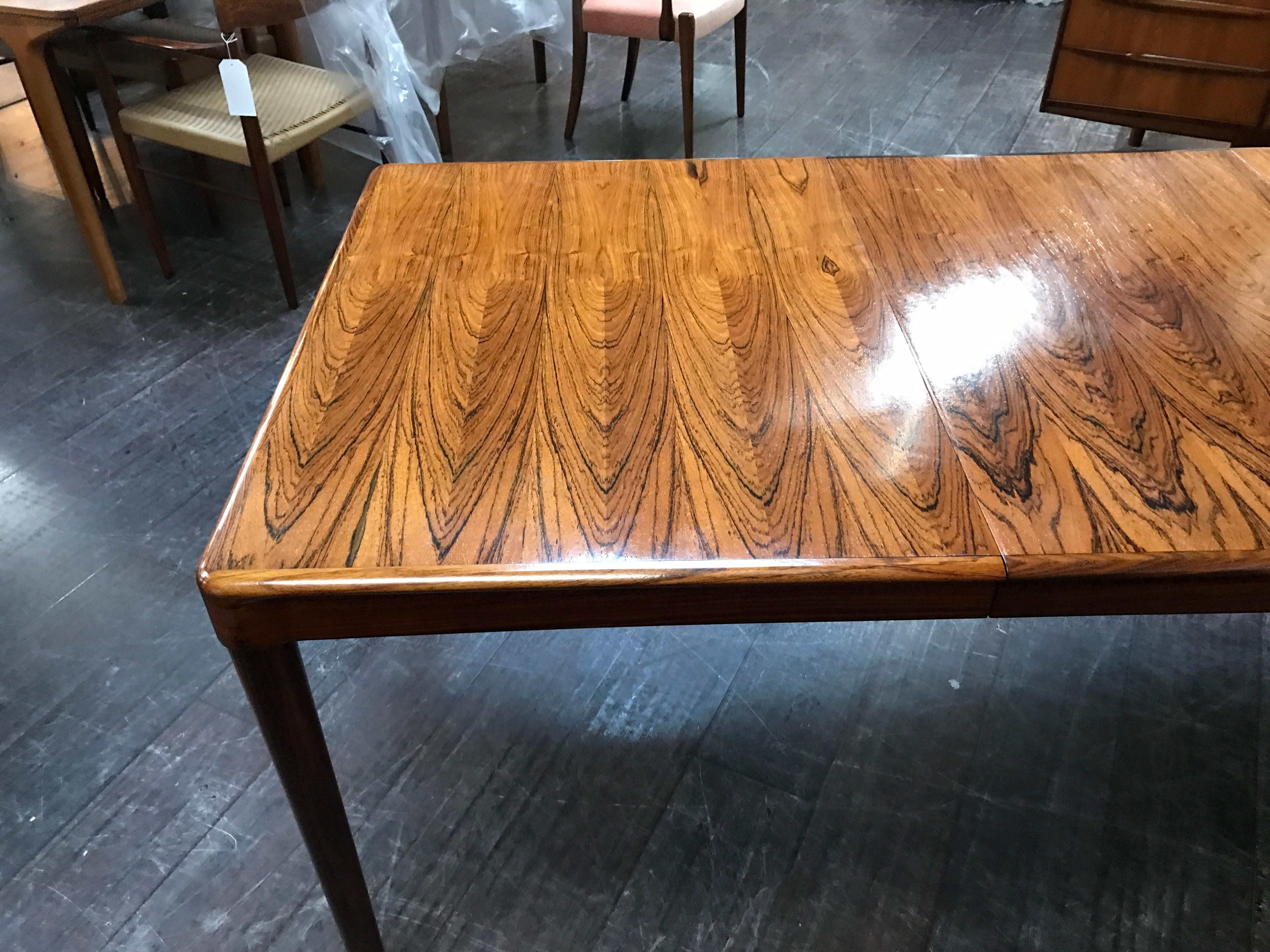 Extending Danish Dining Table in Rosewood by H W Klein for Bramin For Sale 4