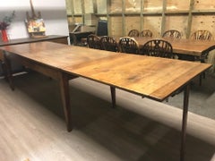 Extending Dining Table in Cherry with Drawer