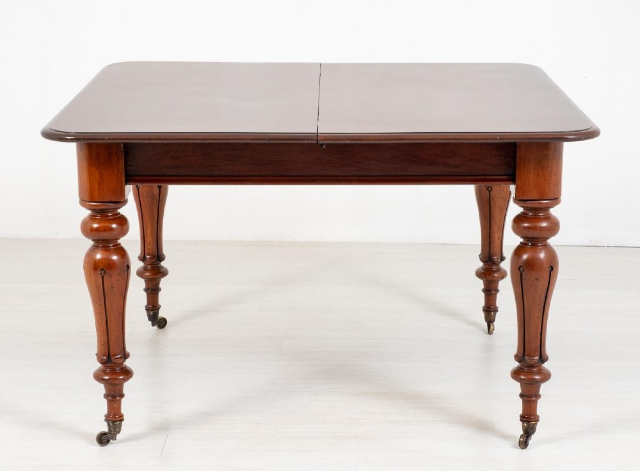 Extending Dining Table William IV Mahogany For Sale 1