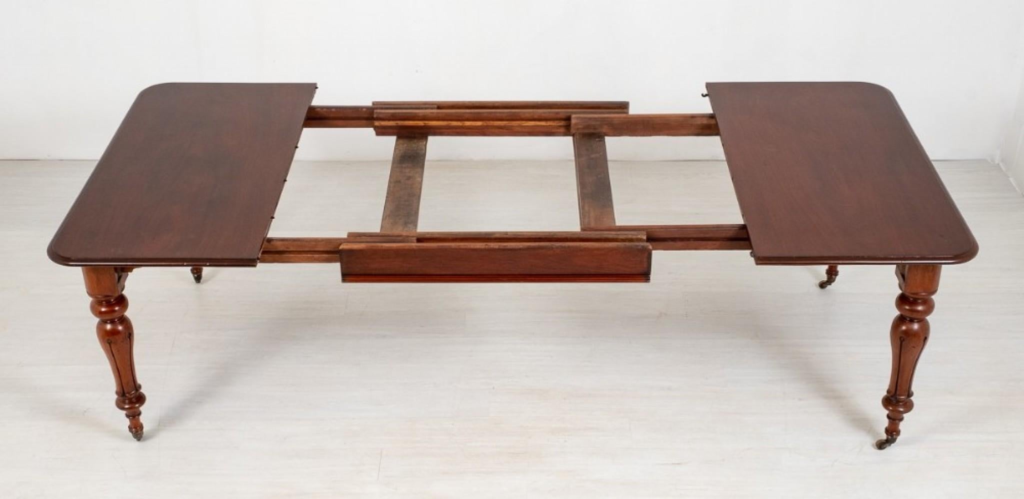 Extending Dining Table William IV Mahogany For Sale 2