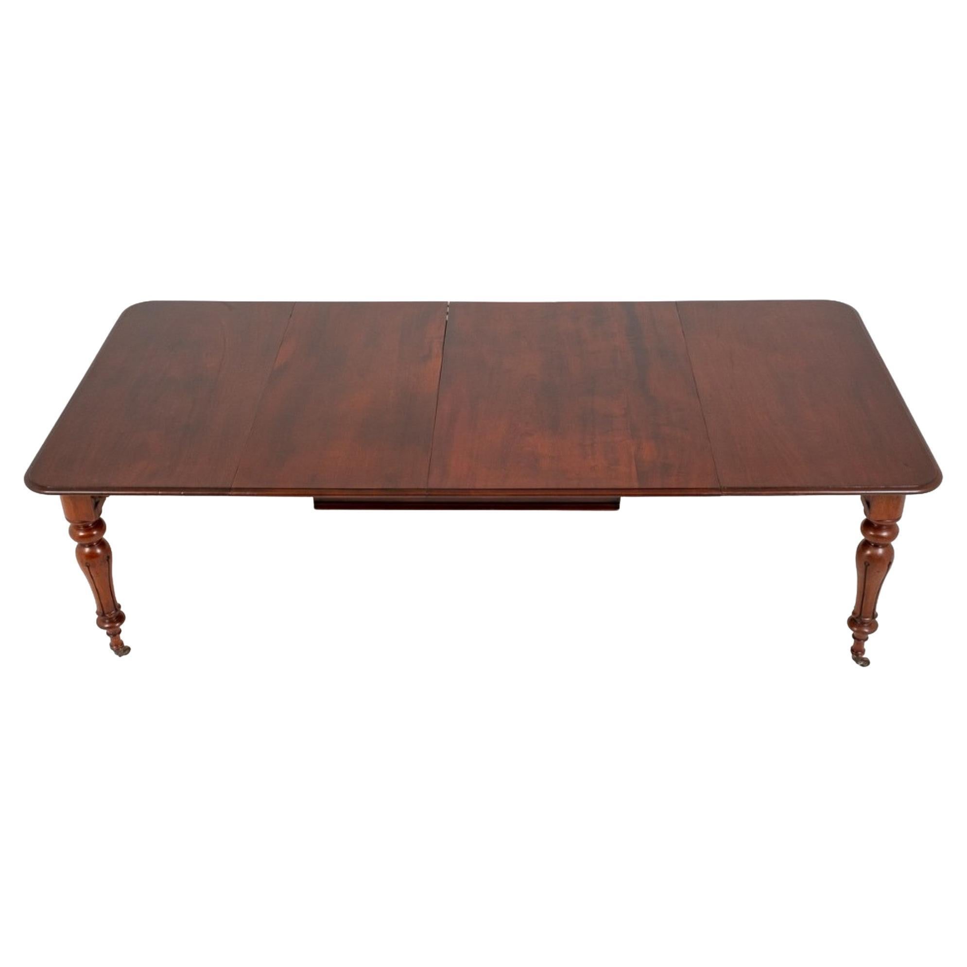 Extending Dining Table William IV Mahogany For Sale