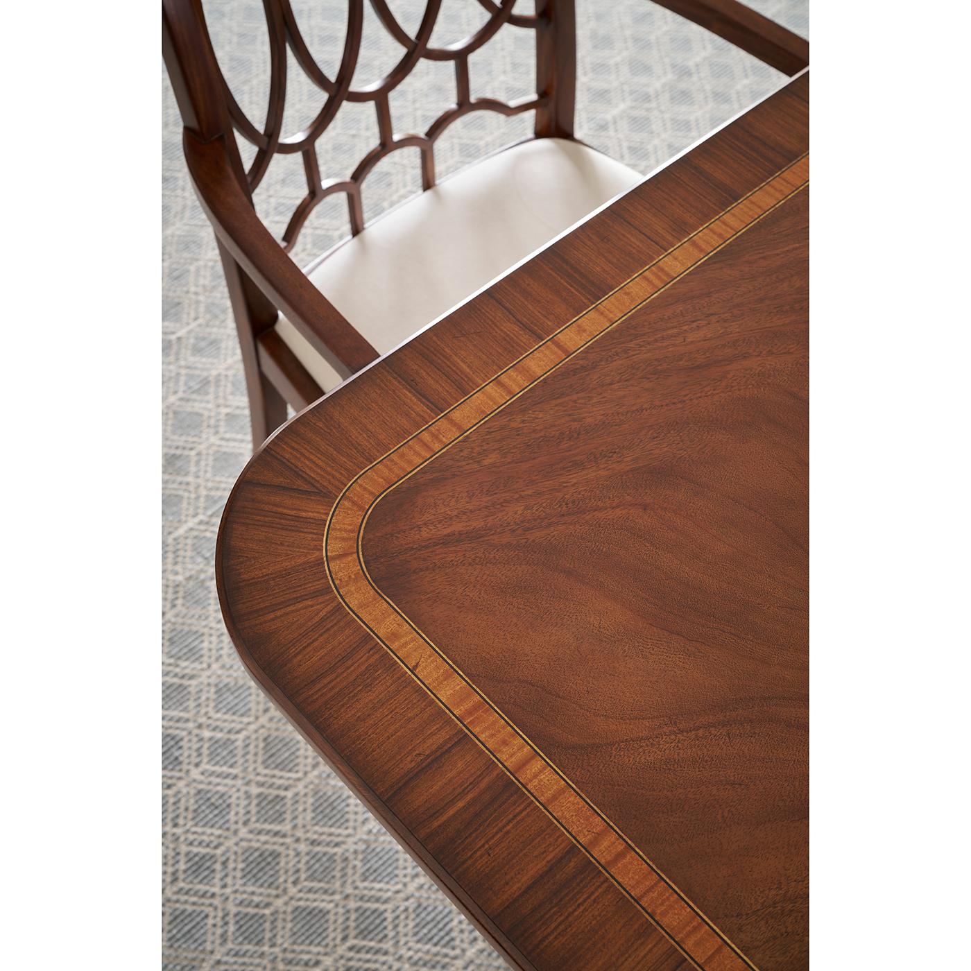 Wood Extending English Dining Table For Sale