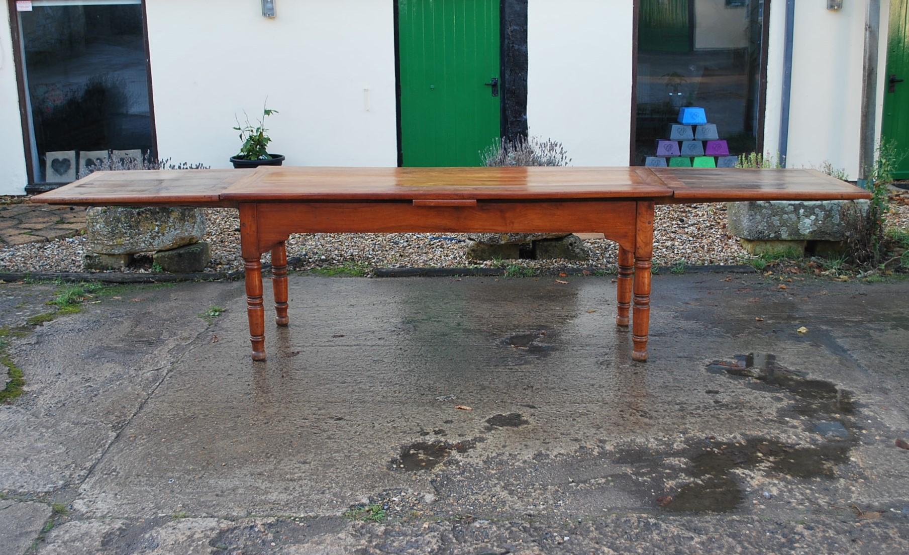 Turned  Extending  Farmhouse kitchen Table For Sale