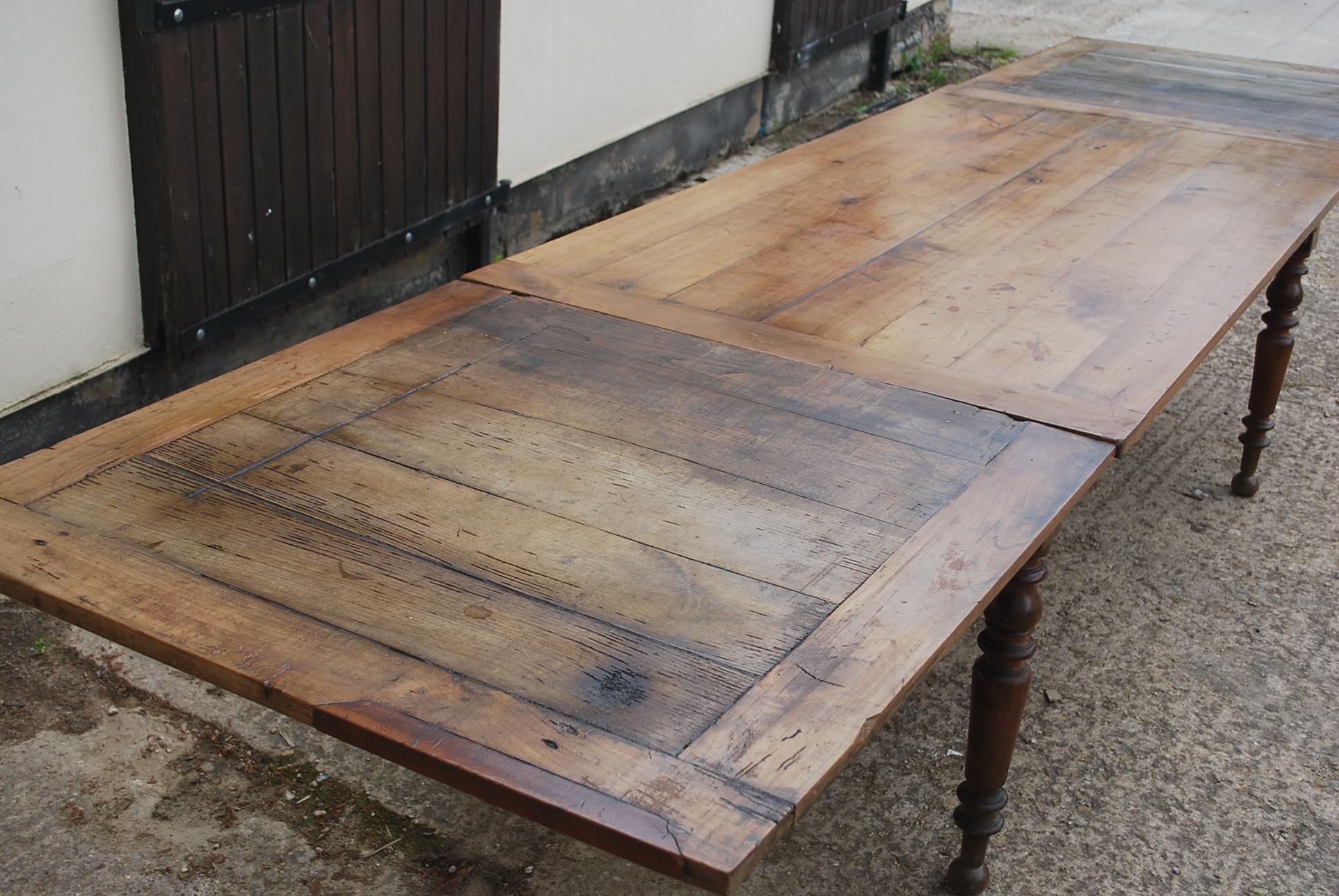 19th Century Extending French Kitchen table