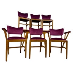 Mesa y sillas de comedor extensibles Mid Century 